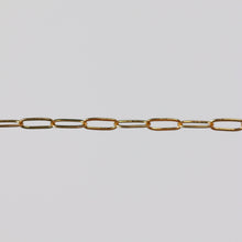 Load image into Gallery viewer, Chloe Permanent Jewelry Chain, Oval Cable Design, Flat Oval Links, Available in Gold Options and Silver