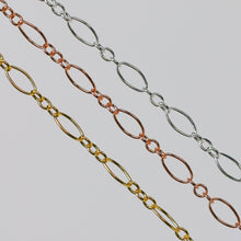 Load image into Gallery viewer, Aspen Permanent Jewelry Chain, Oval Design, Long and Small Links, Available in Gold Filled and Silver