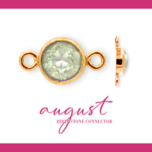 Load image into Gallery viewer, Birthstone Connectors | 4mm | 14K Gold Filled Yellow