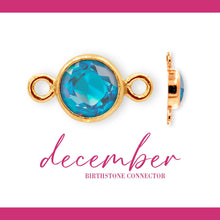 Load image into Gallery viewer, Birthstone Connectors | 4mm | 14K Gold Filled Yellow