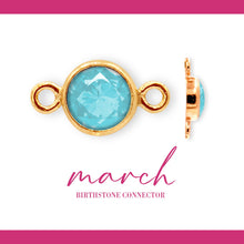 Load image into Gallery viewer, Birthstone Connectors | 4mm | 14K Gold Filled Yellow