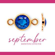Load image into Gallery viewer, Birthstone Connectors | 4mm | 14K Gold Filled Yellow