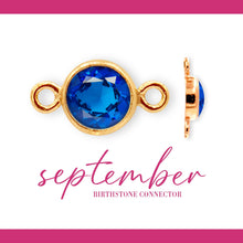 Load image into Gallery viewer, Birthstone Connectors | 4mm | 14K Gold Filled Yellow
