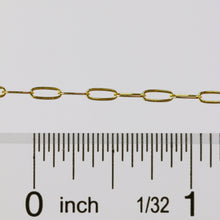 Load image into Gallery viewer, Chloe Permanent Jewelry Chain, Oval Cable Design, Flat Oval Links, Available in Gold Options and Silver