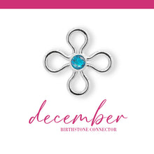 Load image into Gallery viewer, Birthstone Flower Connectors | 10mm | .925 Sterling Silver