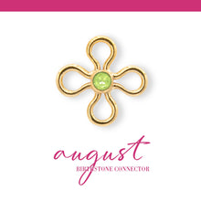 Load image into Gallery viewer, Birthstone Flower Connectors | 10mm | 14K Gold Filled Yellow