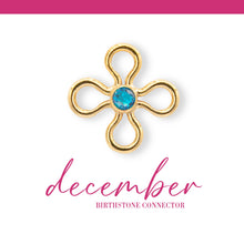 Load image into Gallery viewer, Birthstone Flower Connectors | 10mm | 14K Gold Filled Yellow