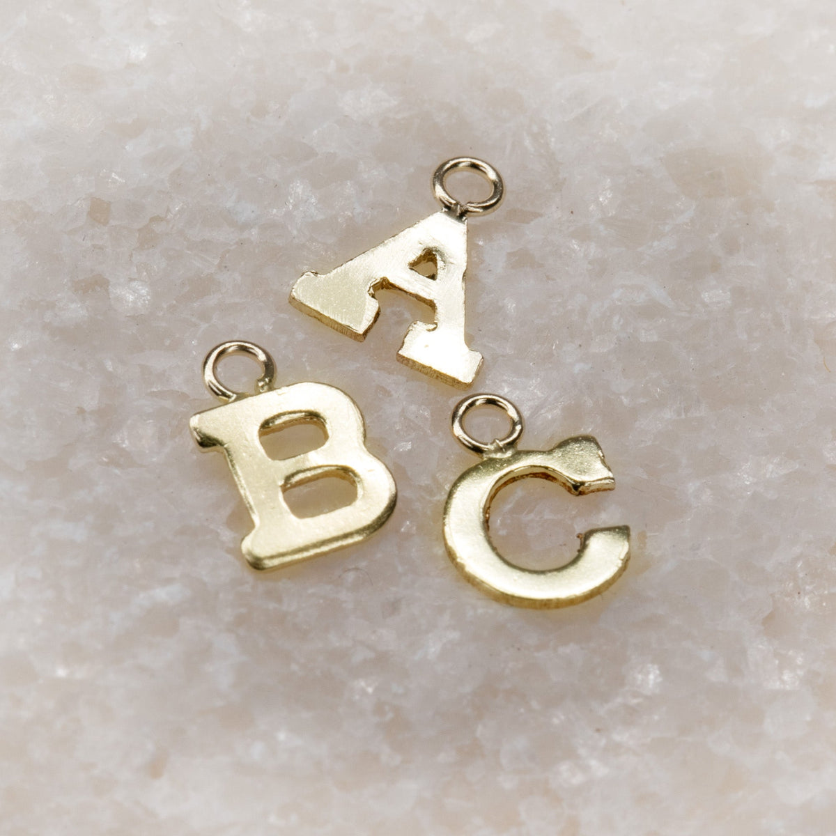 Initial Block Charm | 8mm | 14K Gold Filled Yellow – Stiletto Equipment