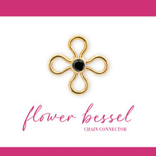 Load image into Gallery viewer, Birthstone Flower Connectors | 10mm | 14K Gold Filled Yellow