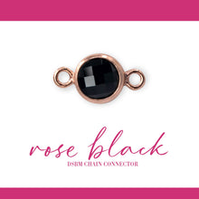 Load image into Gallery viewer, Birthstone Connectors | 4mm | 14K Gold Filled Rose