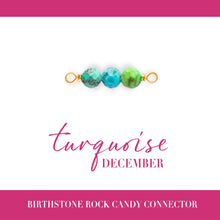 Load image into Gallery viewer, Birthstone Rock Candy Connectors | 14mm | 14K Gold Filled Yellow