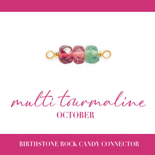 Load image into Gallery viewer, Birthstone Rock Candy Connectors | 14mm | 14K Gold Filled Yellow