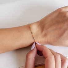 Load image into Gallery viewer, Silvia Permanent Jewelry Chain, Enamel Cable Links, Available in Multiple Colors, Gold Filled and Sterling Silver
