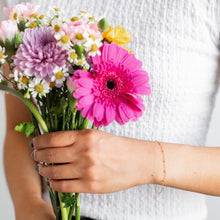 Load image into Gallery viewer, Paisley Permanent Jewelry Chain, Flat Cable Design, Oval Links, Available in Gold Filled and Sterling Silver