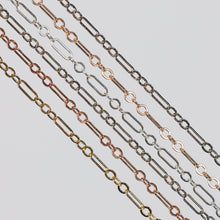 Load image into Gallery viewer, Marlee Permanent Jewelry Chain, Cable Paperclip Design, Long and Short Links, Available in Gold Options and Silver