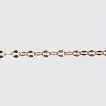 Load image into Gallery viewer, Robyn Permanent Jewelry Chain, Dapped Cable Design, Oval Links, Available in Gold Options