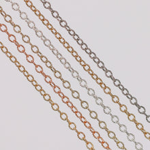 Load image into Gallery viewer, Ruby Permanent Jewelry Chain, Cable Design, Large Open Links, Available in Gold Options and Silver