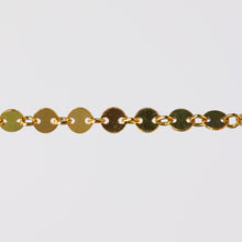 Load image into Gallery viewer, Shaylee Permanent Jewelry Chain, Disk Design, Small Round Links, Available in Gold Filled and Silver