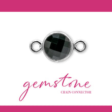 Load image into Gallery viewer, Birthstone Connectors | 4mm | .925 Sterling Silver