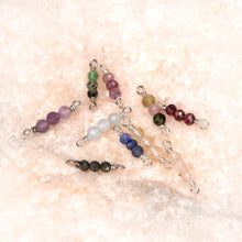 Load image into Gallery viewer, Birthstone Rock Candy Connectors | 14mm | .925 Sterling Silver