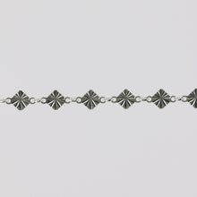 Load image into Gallery viewer, Antonella Permanent Jewelry Chain, Diamond Disc Design, Rolo Links, Available in Sterling Silver