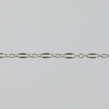 Load image into Gallery viewer, Bryce Permanent Jewelry Chain, Dapped Oval Design, Small Round Links, Available in Gold Filled and Silver