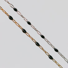Load image into Gallery viewer, Silvia Permanent Jewelry Chain, Enamel Cable Links, Available in Multiple Colors, Gold Filled and Sterling Silver