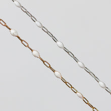Load image into Gallery viewer, Silvia Permanent Jewelry Chain, Enamel Cable Links, Available in Multiple Colors, Gold Filled and Sterling Silver