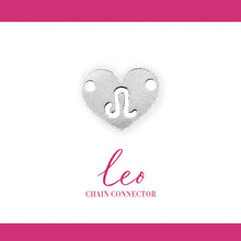 Load image into Gallery viewer, Zodiac Heart Connectors | 7.8mm | .925 Sterling Silver