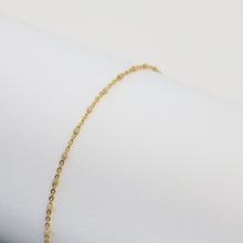 Load image into Gallery viewer, Viviana Permanent Jewelry Chain, White Opal Enamel Design, Cable Links, Available in Gold Filled and Sterling Silver